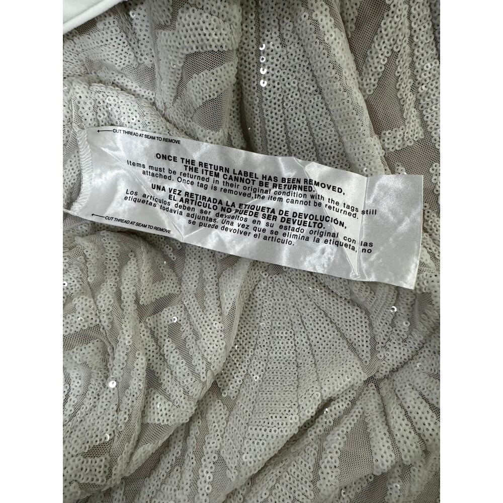 Dress the Population Womens Lola Low-Back Bodycon White Nude M - Picture 5 of 8